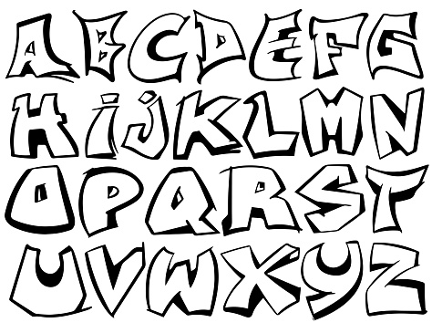 Detail Grafity Abjad Az Nomer 37