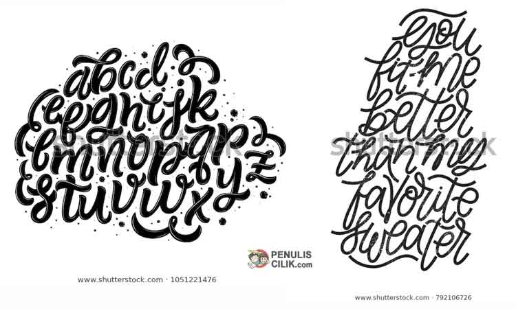Detail Grafity Huruf Abjad Nomer 26