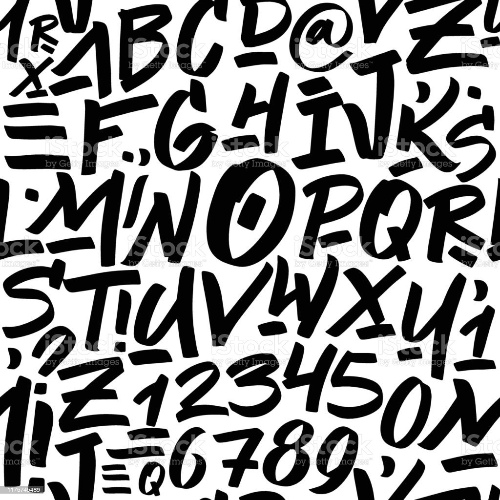 Detail Grafity Huruf Abjad Nomer 34