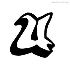 Detail Grafity Huruf Abjad Nomer 45