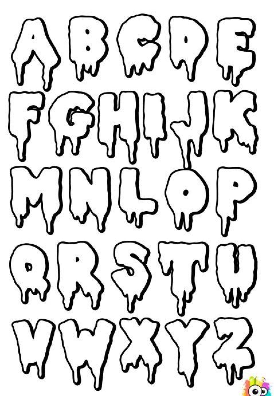 Detail Grafity Huruf Abjad Nomer 47