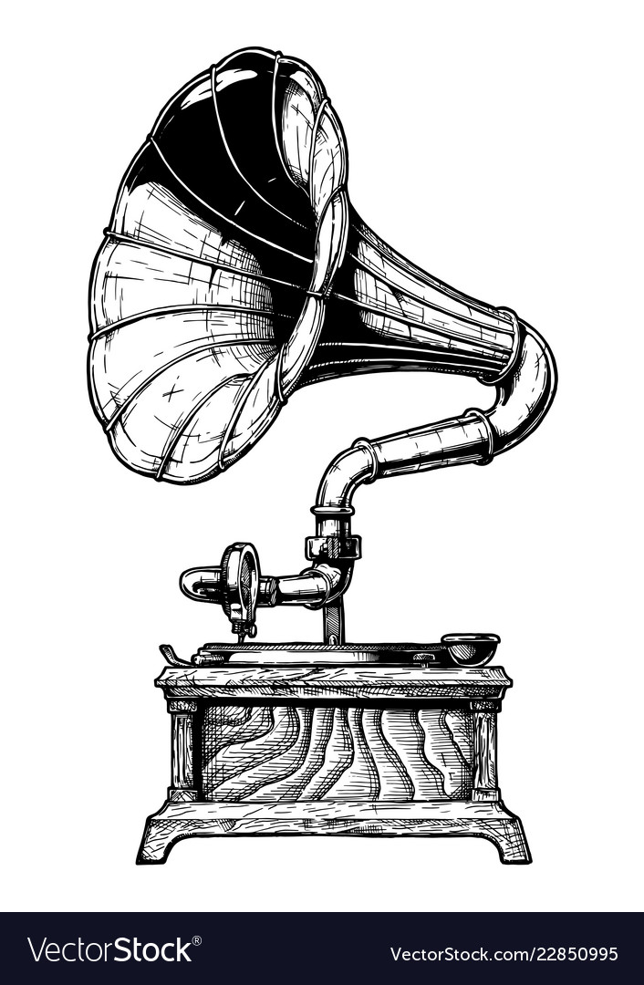 Detail Gramophone Vector Nomer 2
