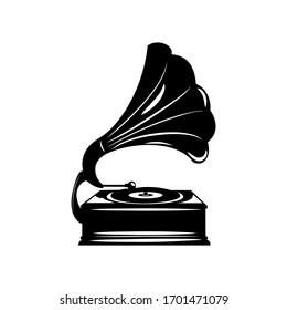 Detail Gramophone Vector Nomer 12