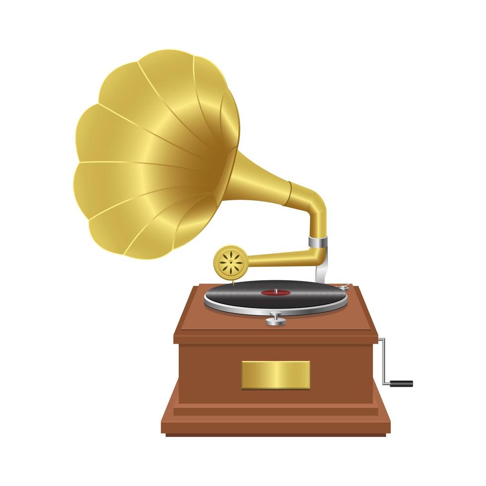 Detail Gramophone Vector Nomer 14
