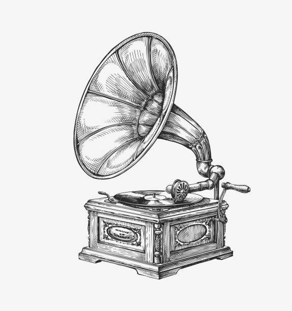 Detail Gramophone Vector Nomer 15