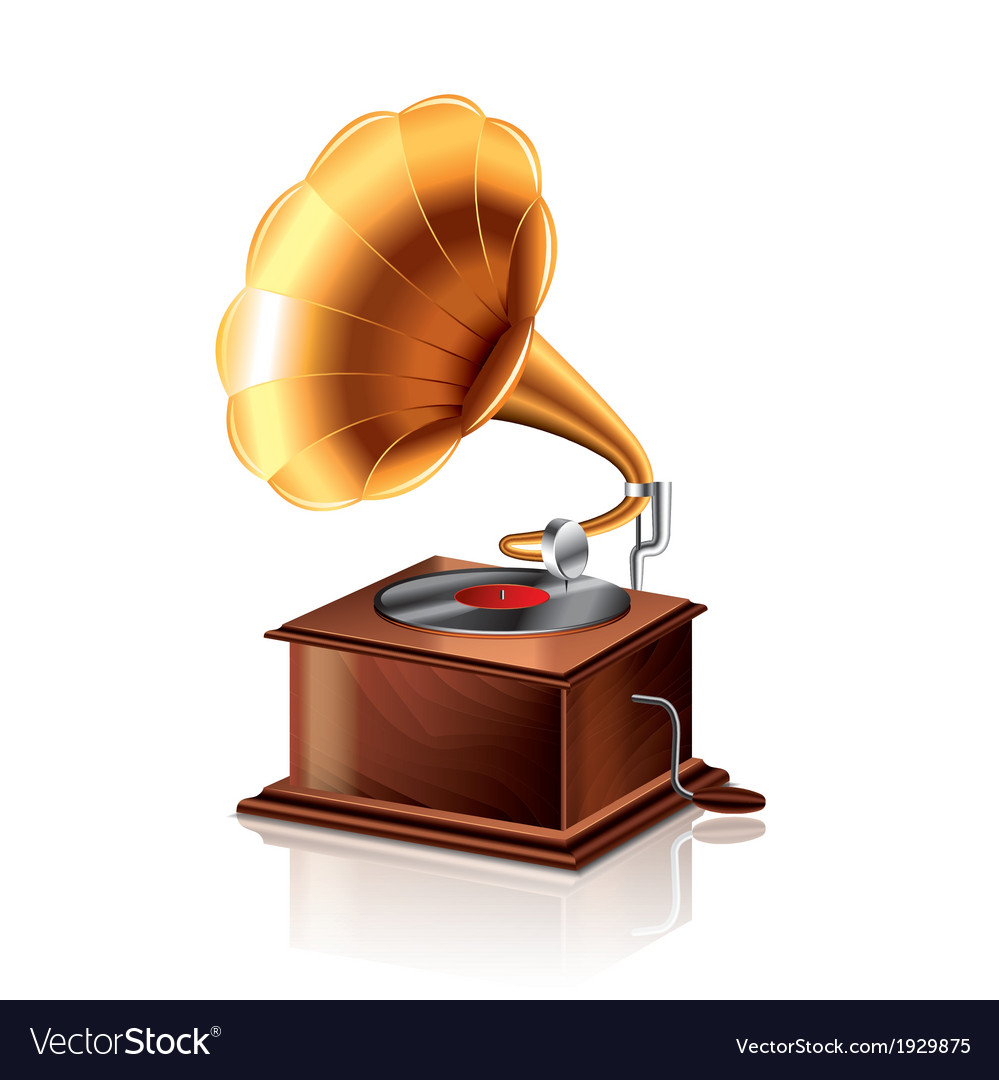 Detail Gramophone Vector Nomer 18
