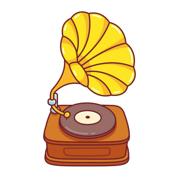 Detail Gramophone Vector Nomer 24