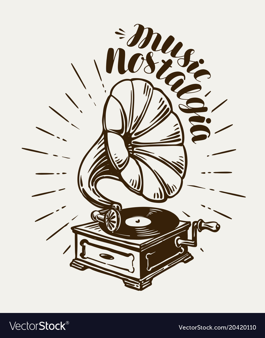Detail Gramophone Vector Nomer 26