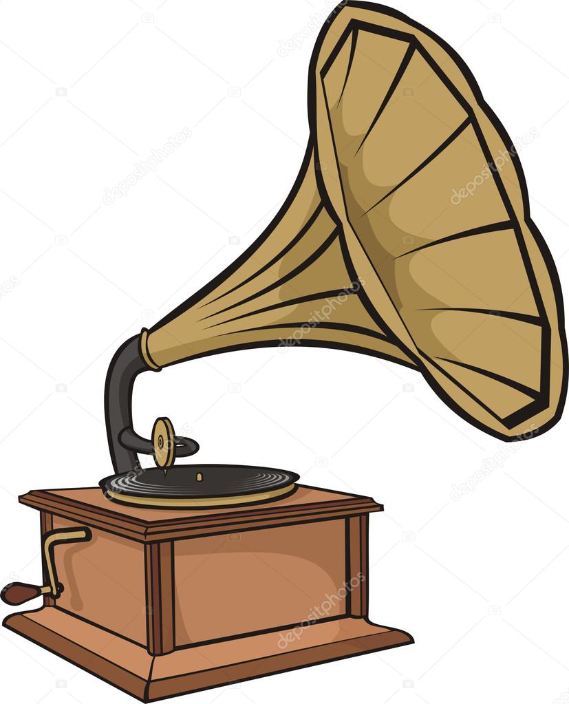 Detail Gramophone Vector Nomer 29