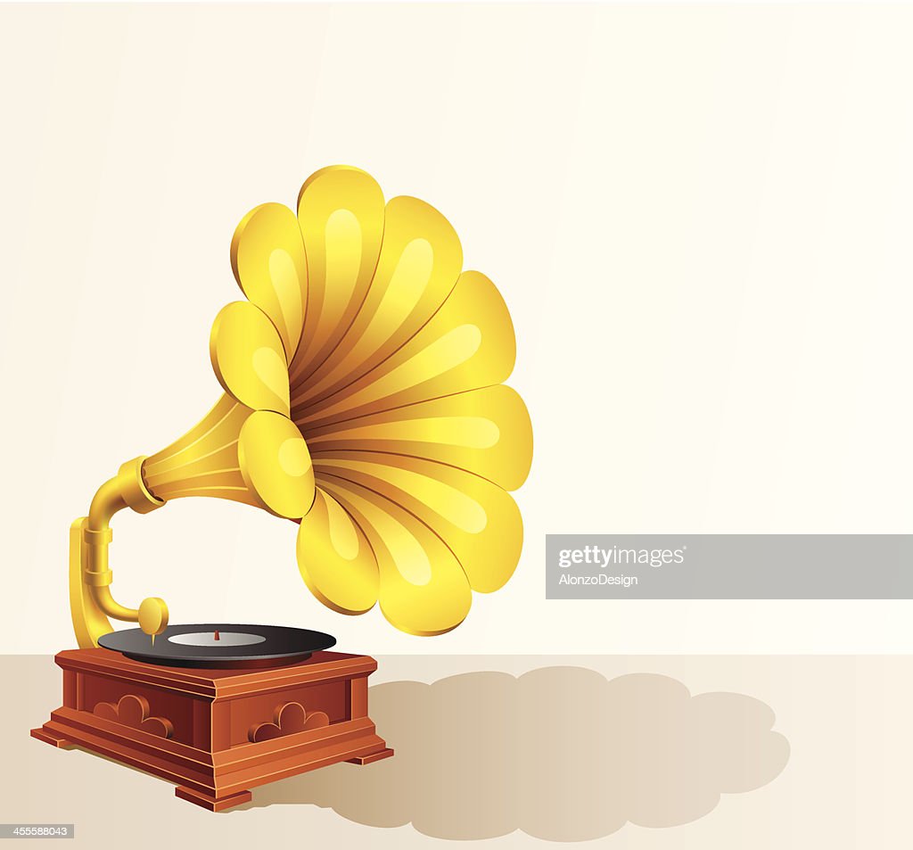 Detail Gramophone Vector Nomer 39