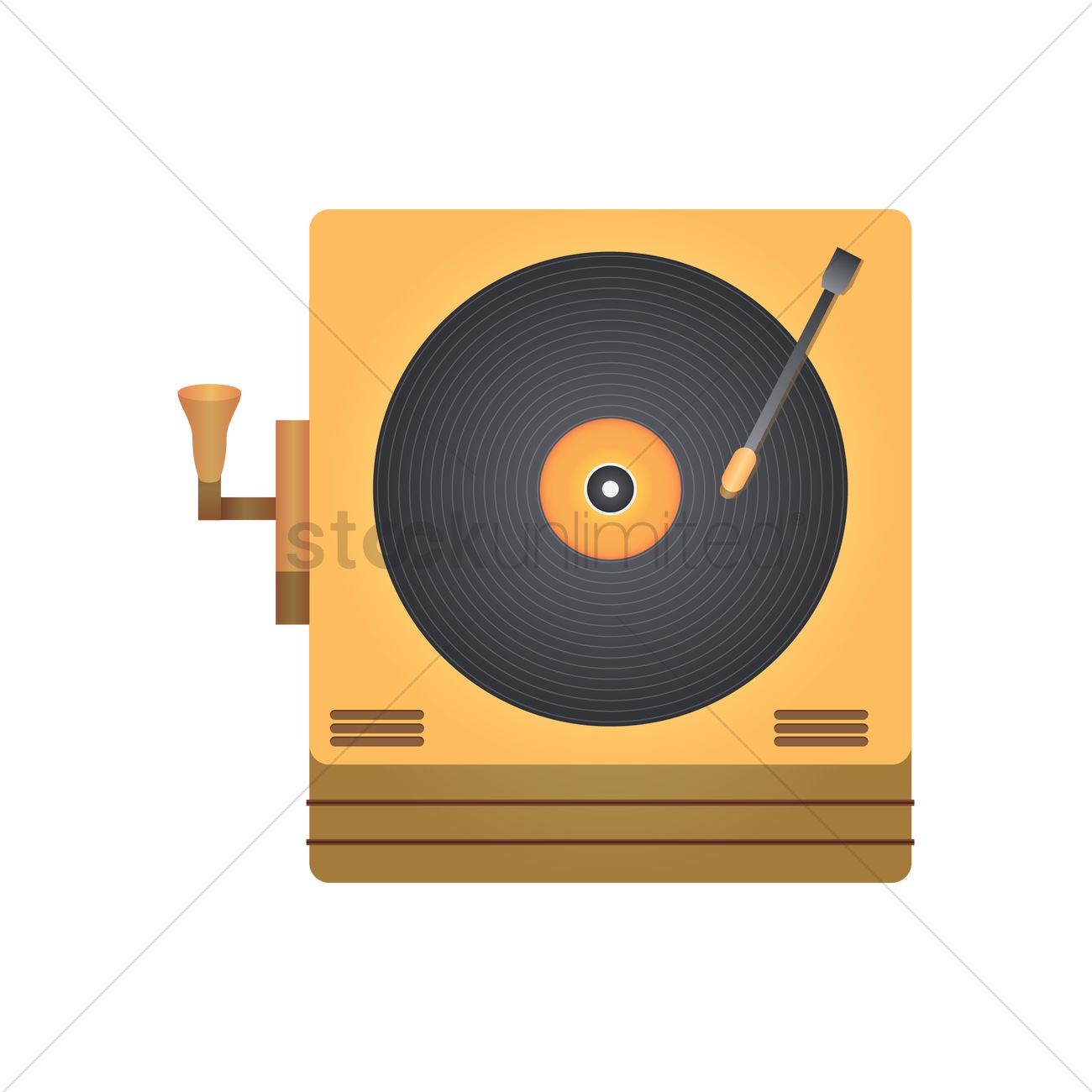 Detail Gramophone Vector Nomer 40