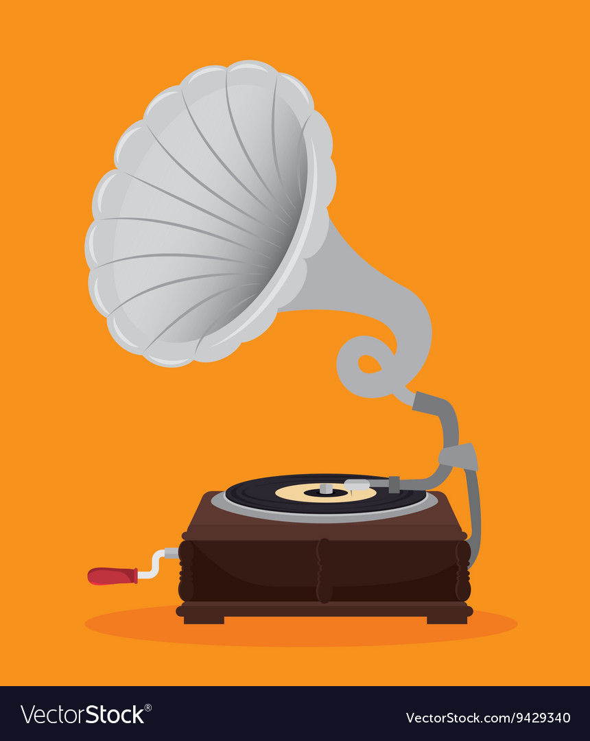 Detail Gramophone Vector Nomer 42