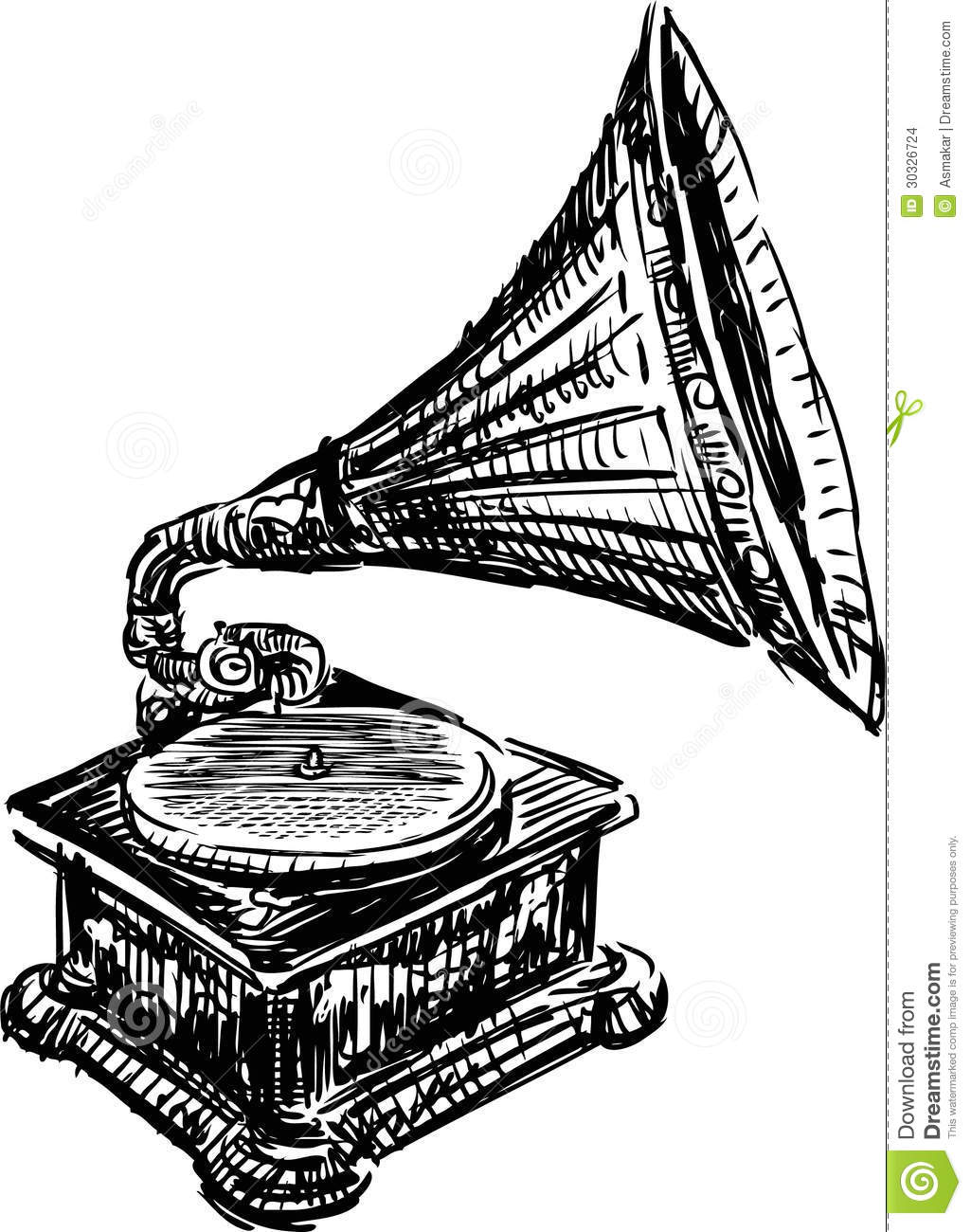 Detail Gramophone Vector Nomer 51
