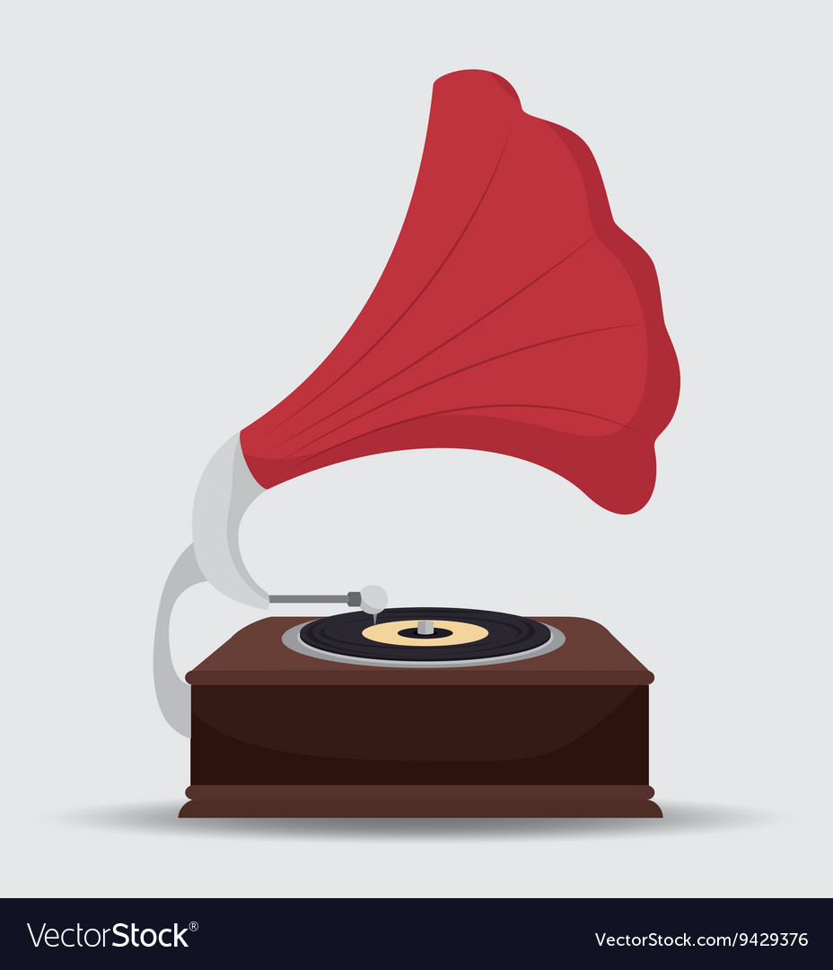 Detail Gramophone Vector Nomer 52