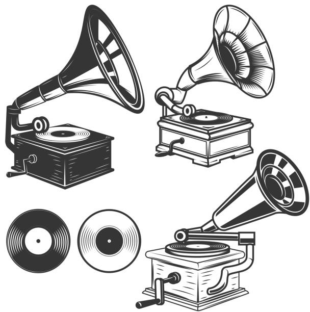 Detail Gramophone Vector Nomer 55