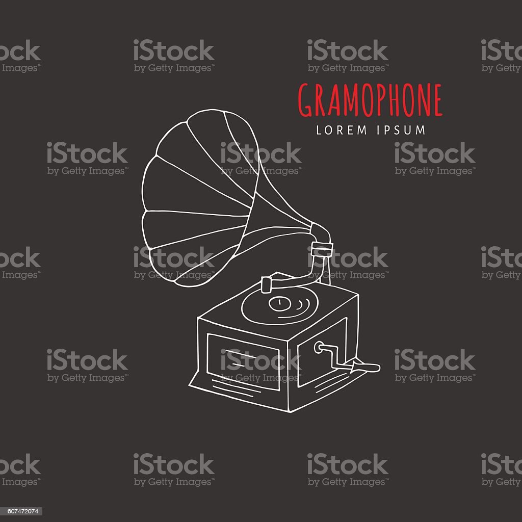 Detail Gramophone Vector Nomer 57