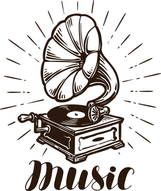 Detail Gramophone Vector Nomer 7