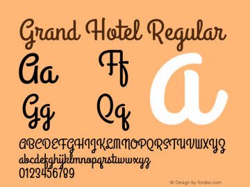 Detail Grand Hotel Font Nomer 18