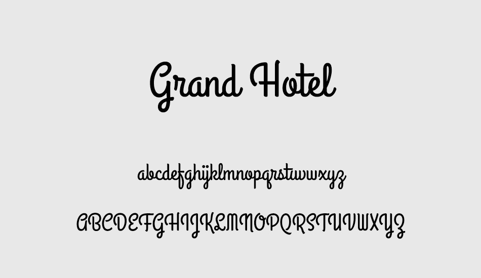 Detail Grand Hotel Font Nomer 52