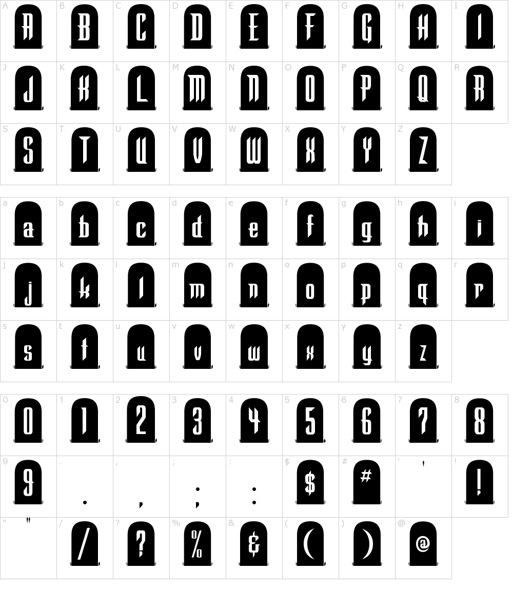Detail Gravestone Font Generator Nomer 5