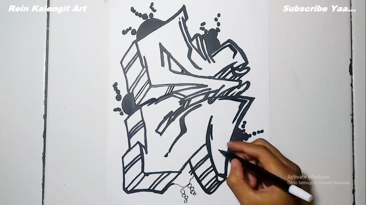 Detail Gravity Huruf Nomer 32