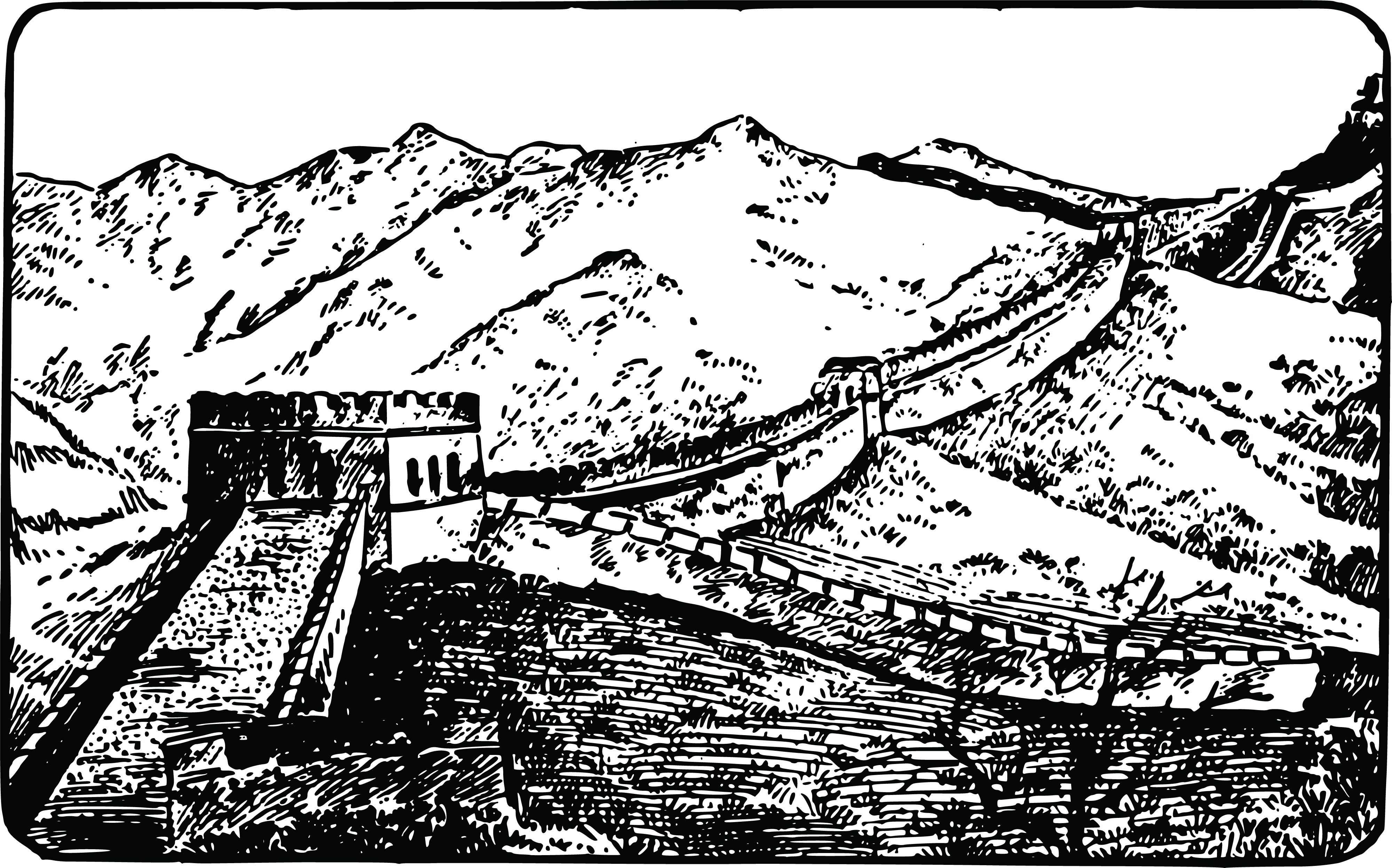 Detail Great Wall Of China Clipart Nomer 27