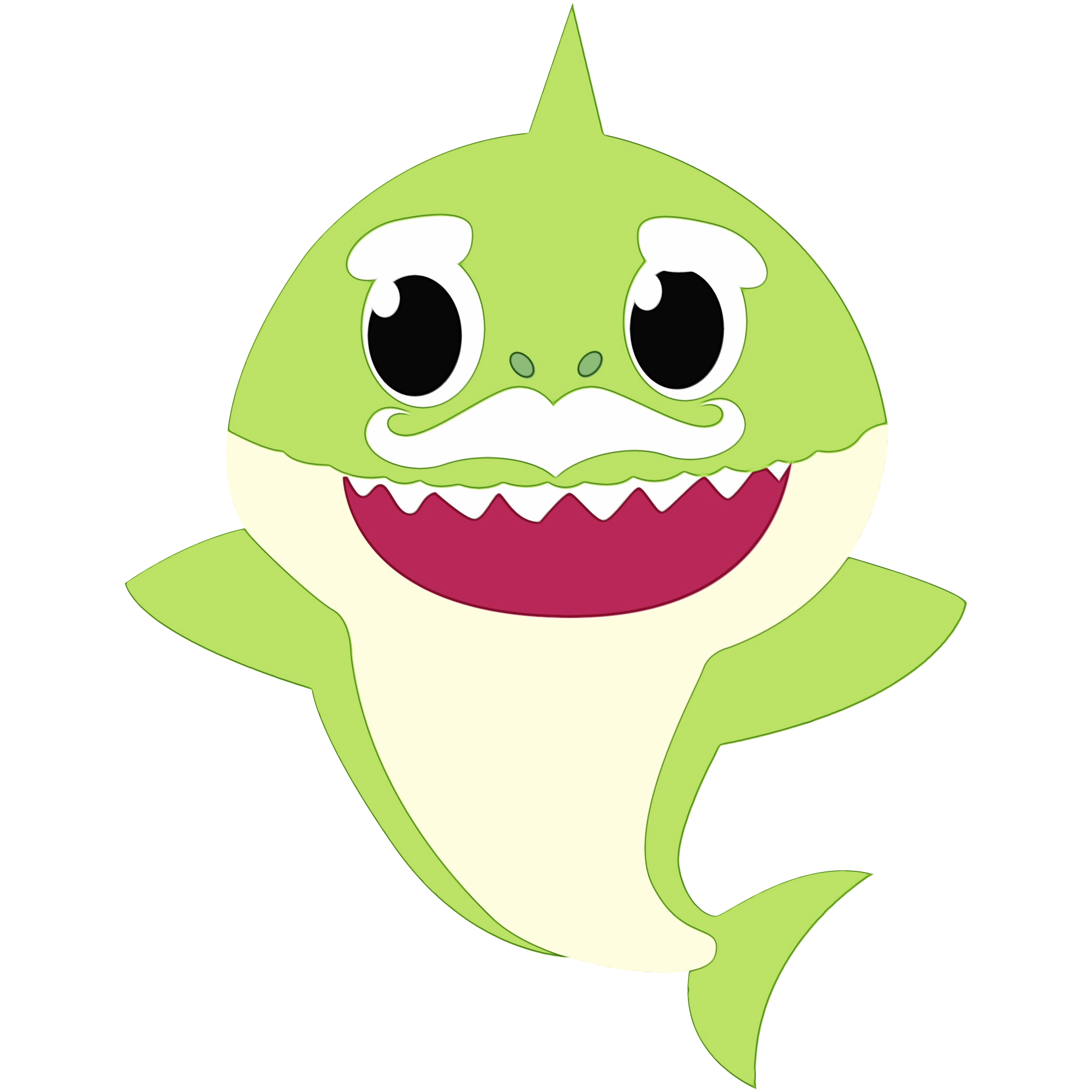 Green Baby Shark Png - KibrisPDR