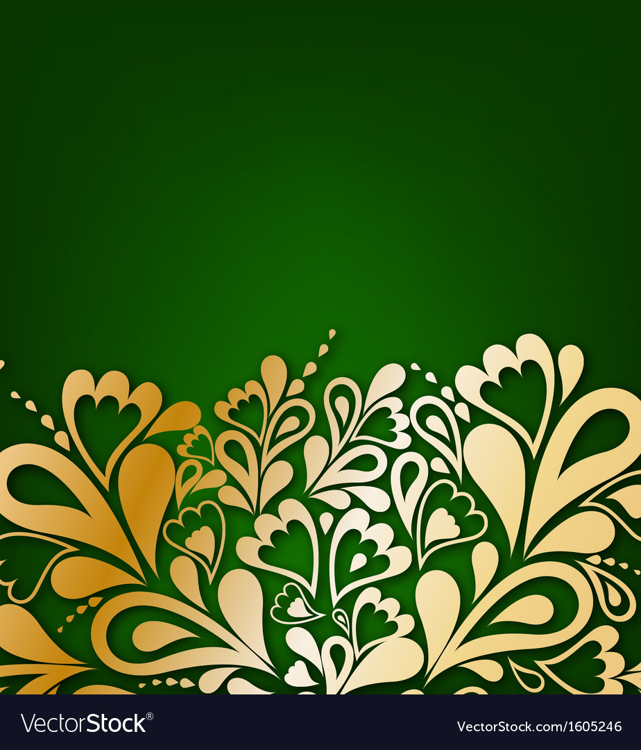Detail Green Background Floral Nomer 3