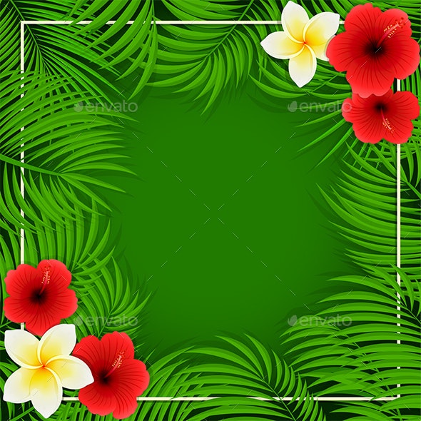 Detail Green Background Floral Nomer 39