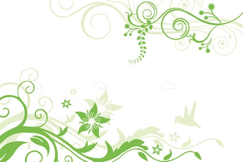 Detail Green Background Floral Nomer 44