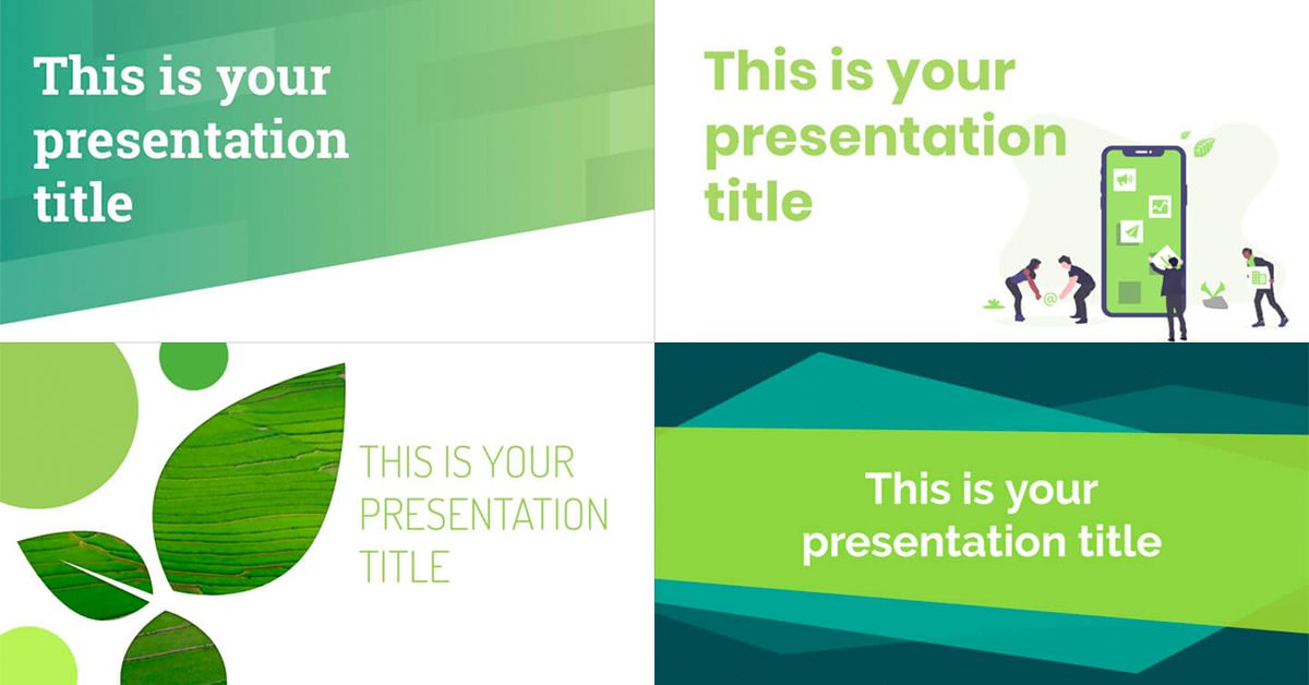 Detail Green Background For Powerpoint Nomer 19