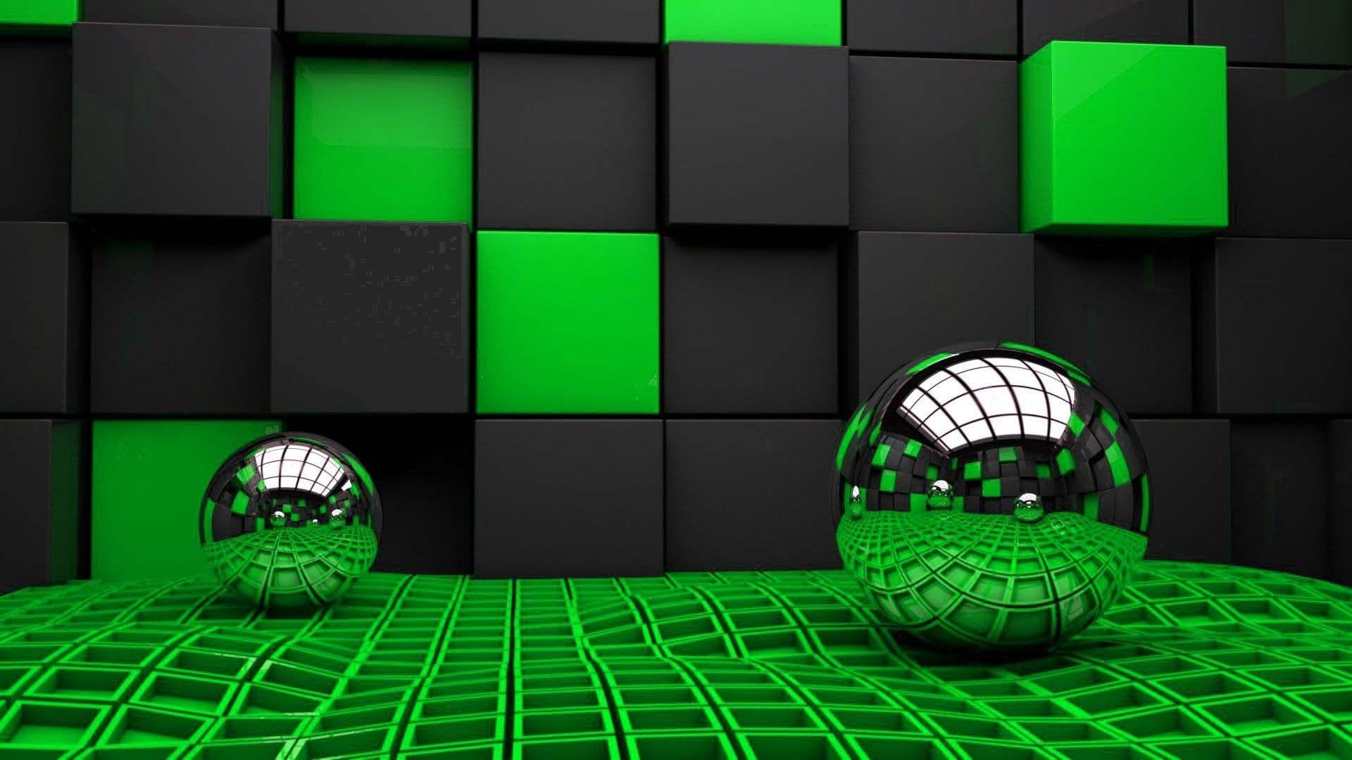 Detail Green Background Hd 3d Nomer 2