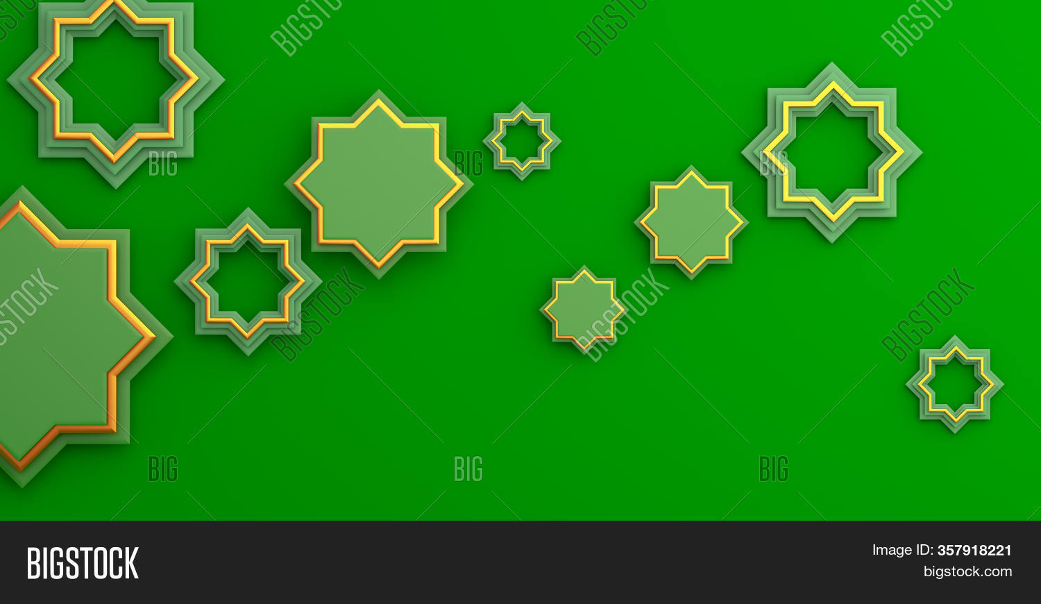 Detail Green Background Islamic Nomer 34