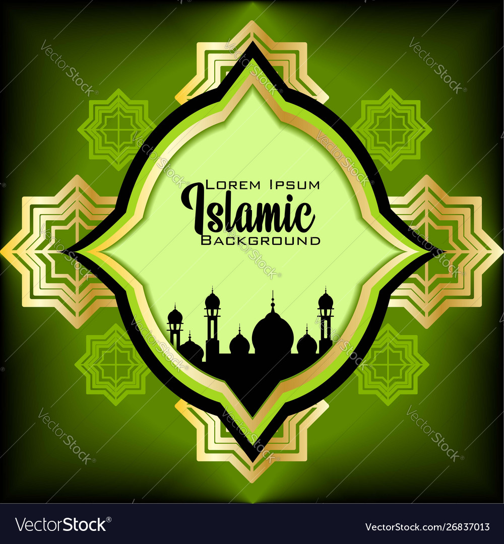 Detail Green Background Islamic Nomer 54