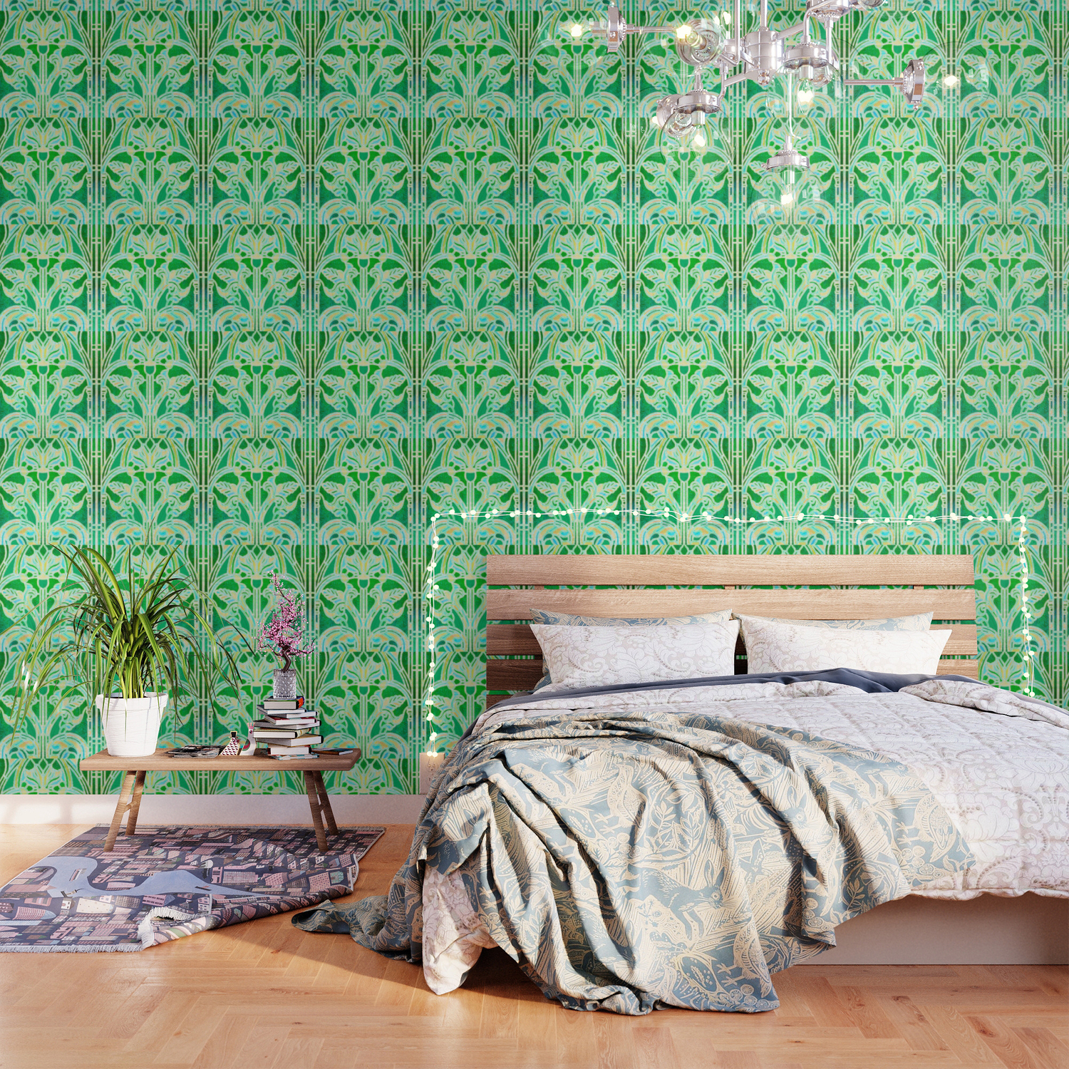 Detail Green Batik Wallpaper Nomer 35
