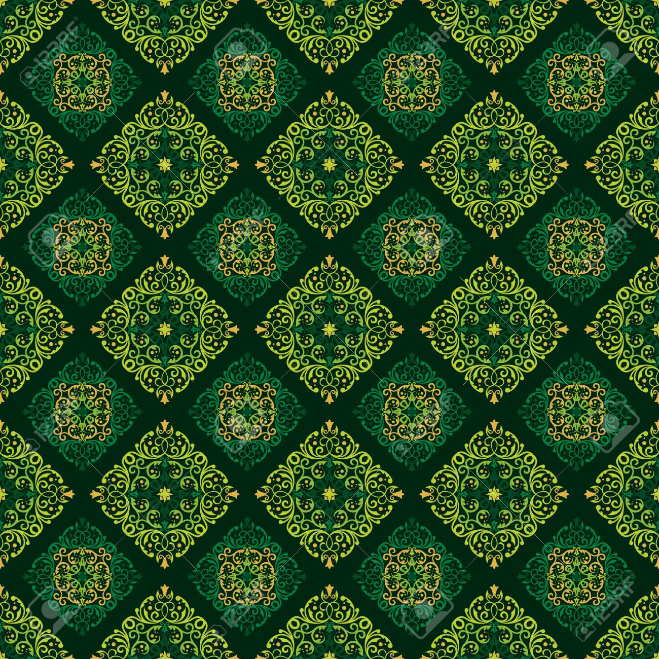 Detail Green Batik Wallpaper Nomer 8