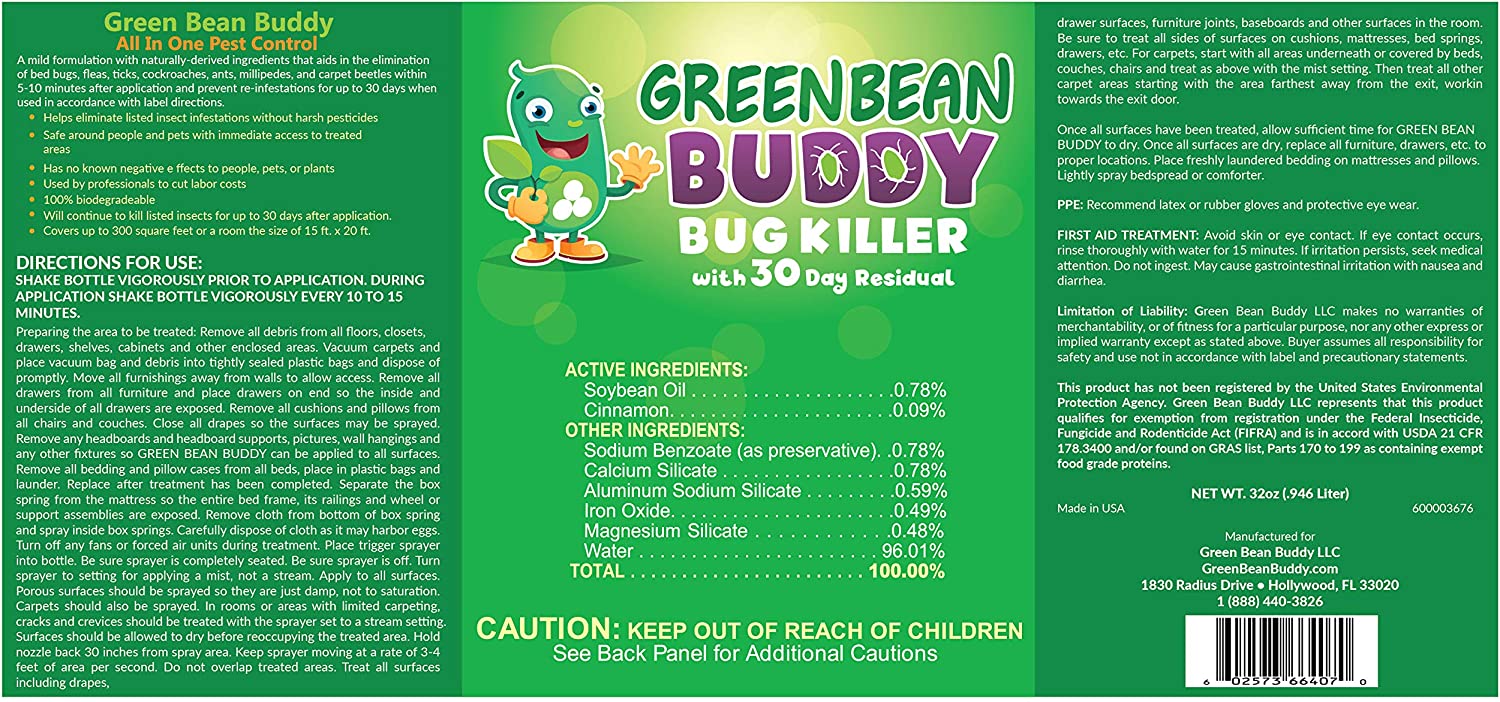 Detail Green Bean Bed Bug Killer Nomer 24