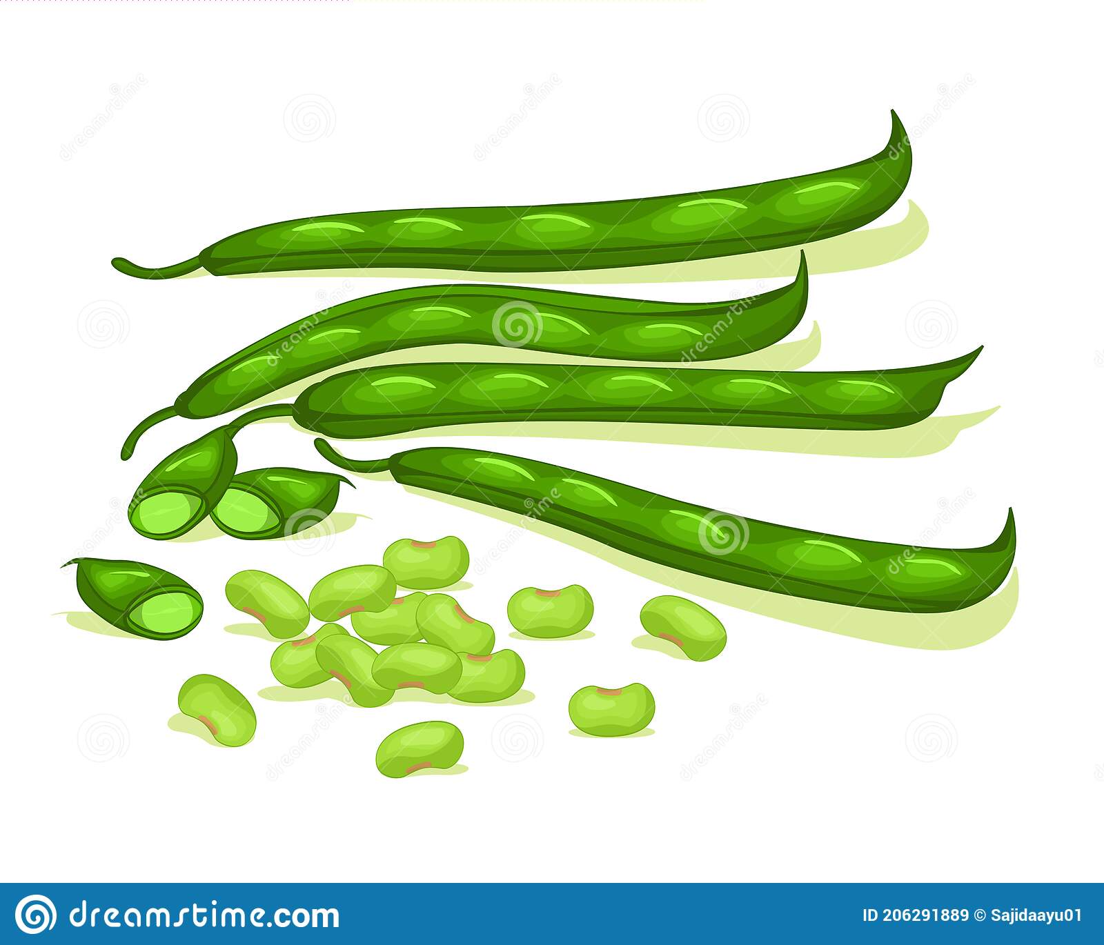 Detail Green Bean Clip Art Nomer 16