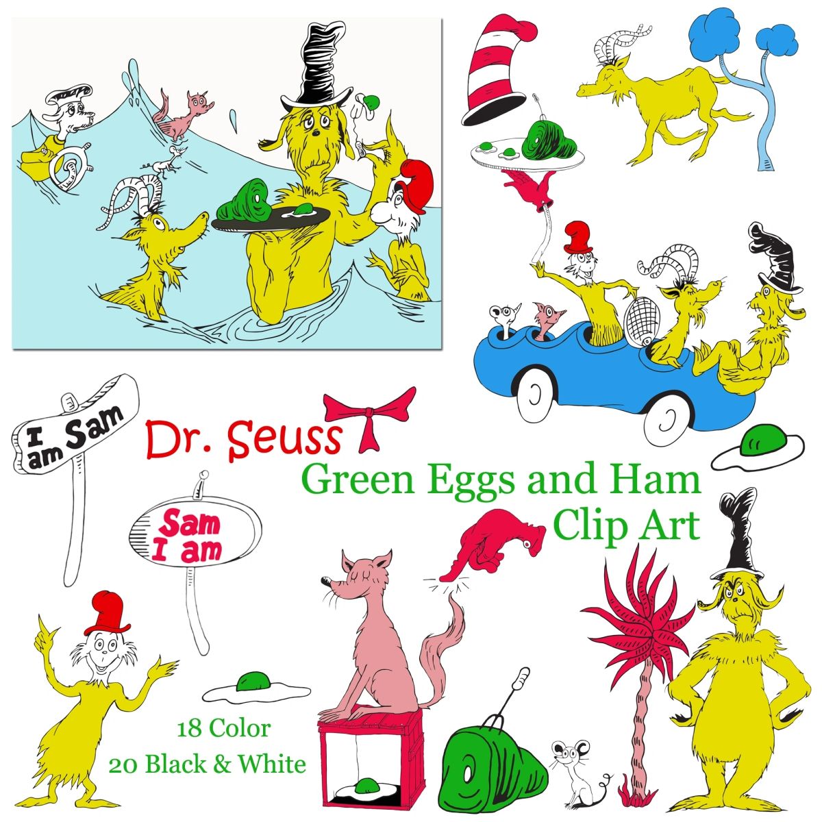 Detail Green Eggs And Ham Clipart Black And White Nomer 11