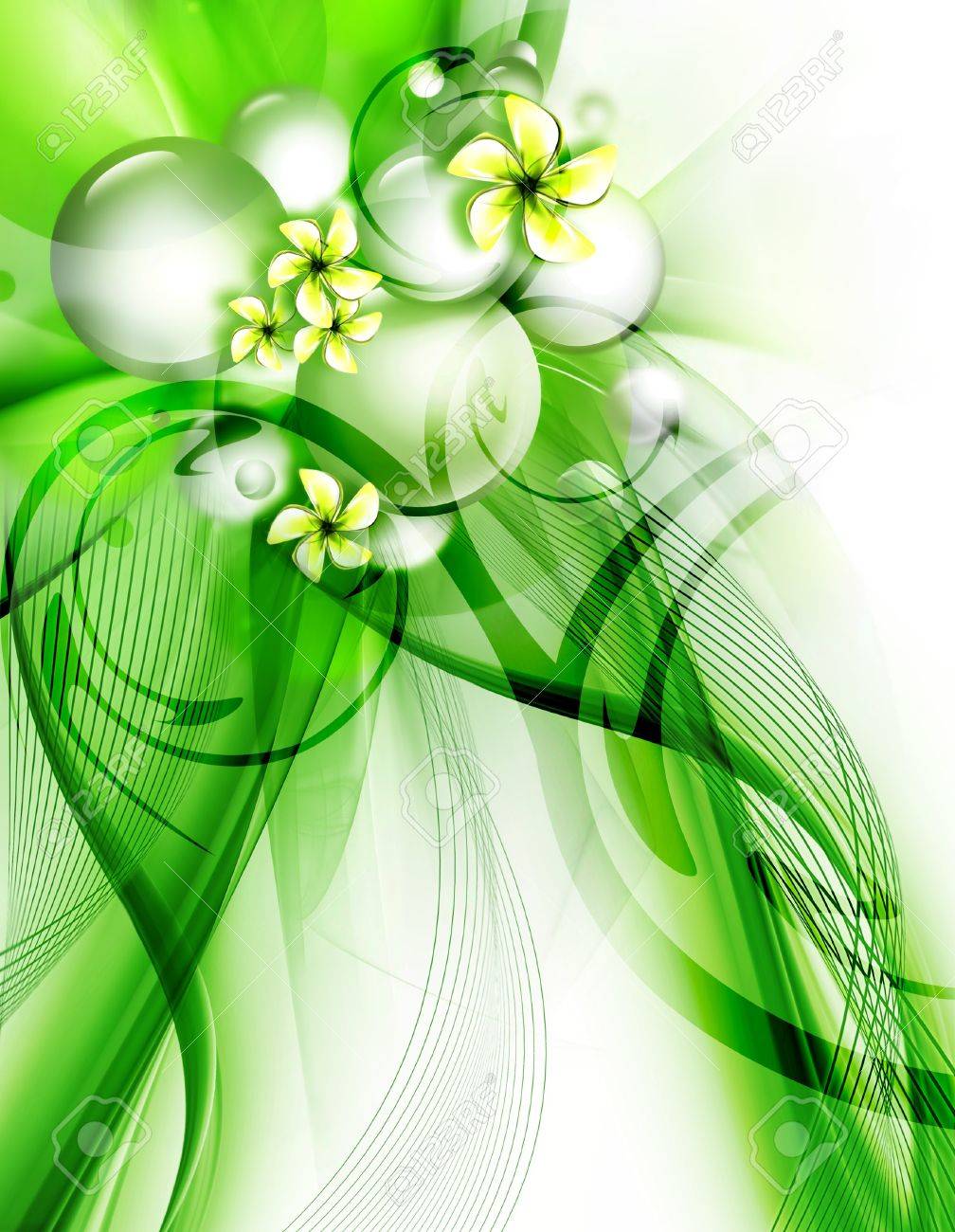 Detail Green Flower Background Nomer 30