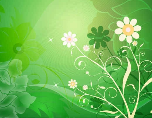 Detail Green Flower Background Nomer 43