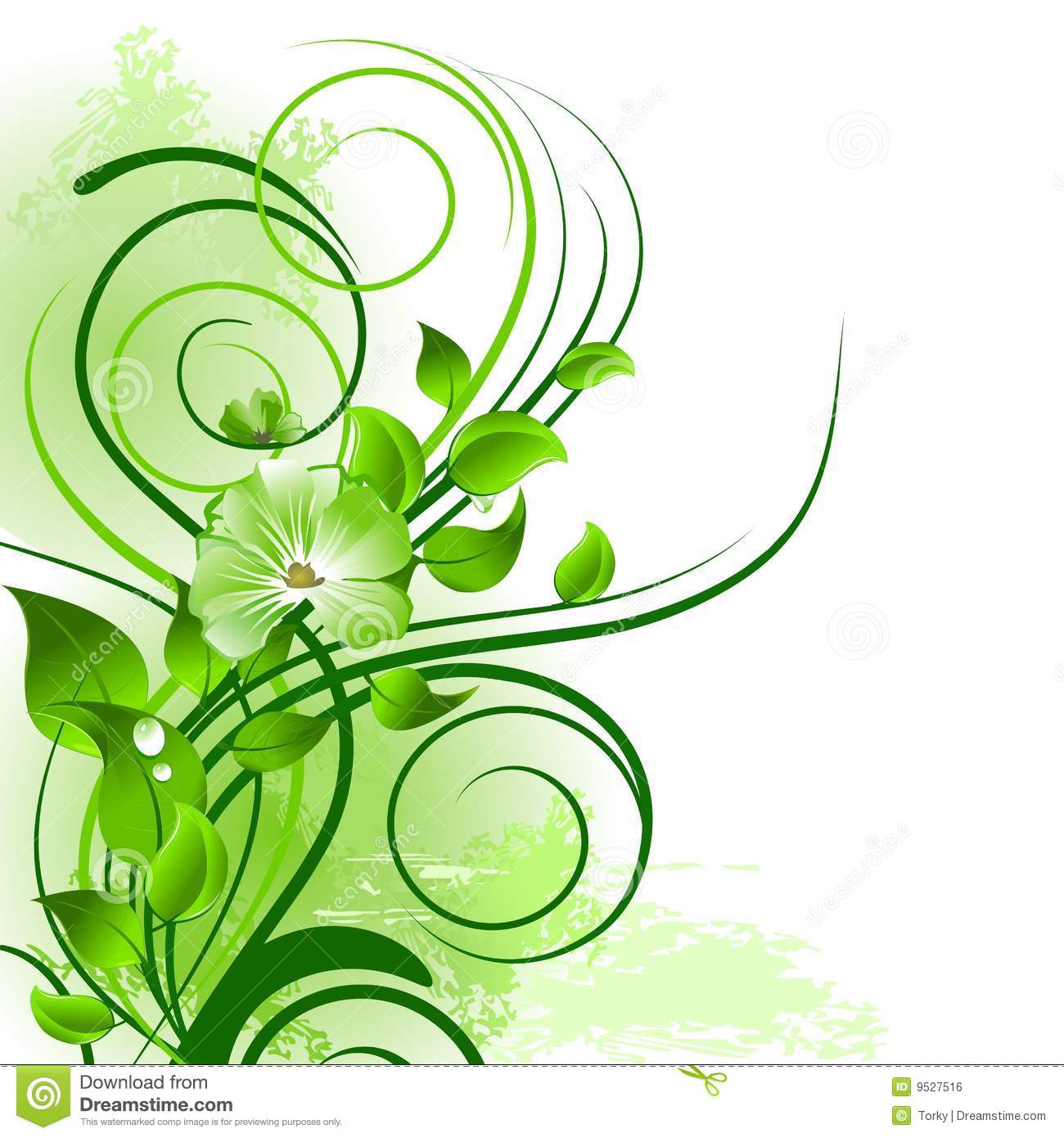 Detail Green Flower Background Nomer 51