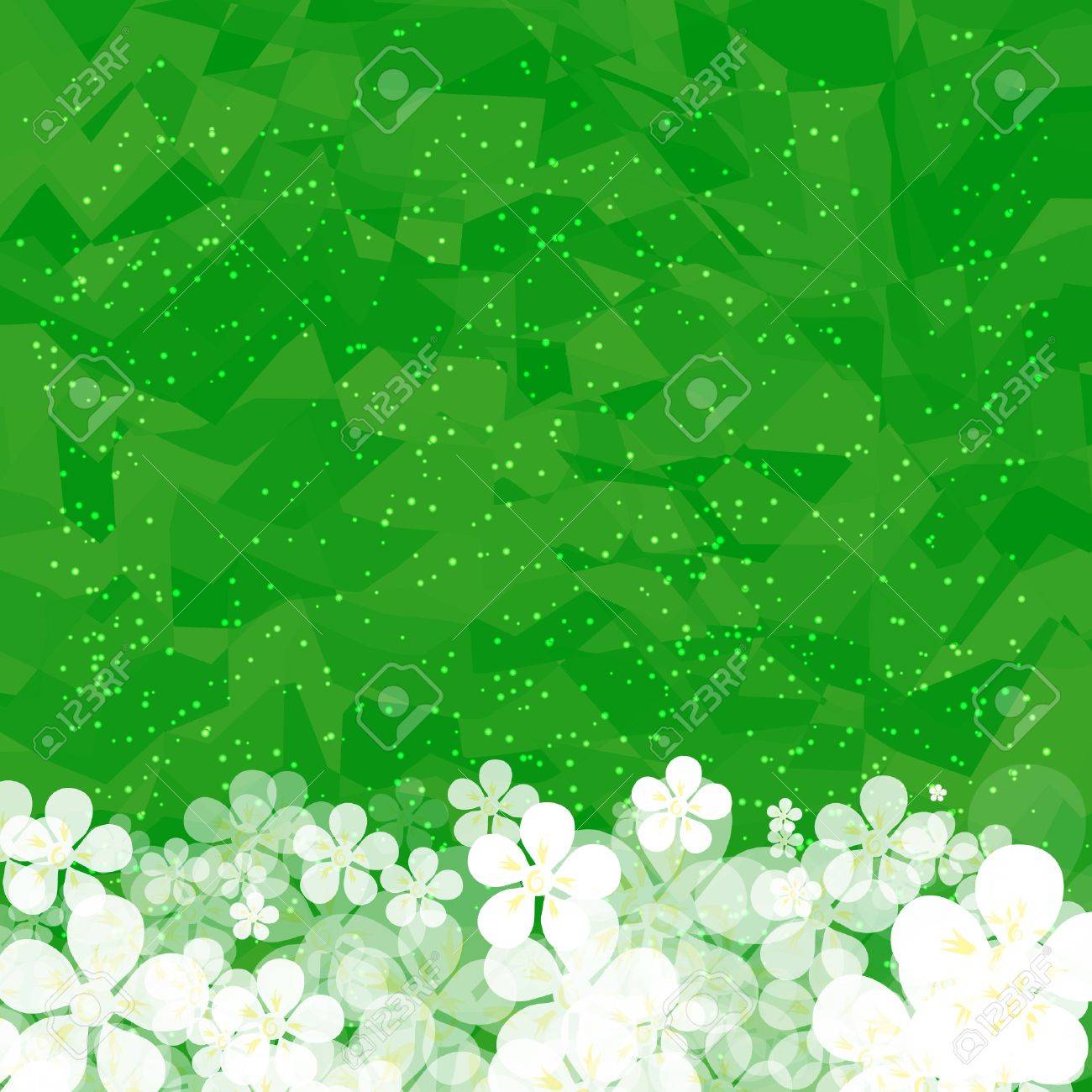 Detail Green Flower Background Nomer 53