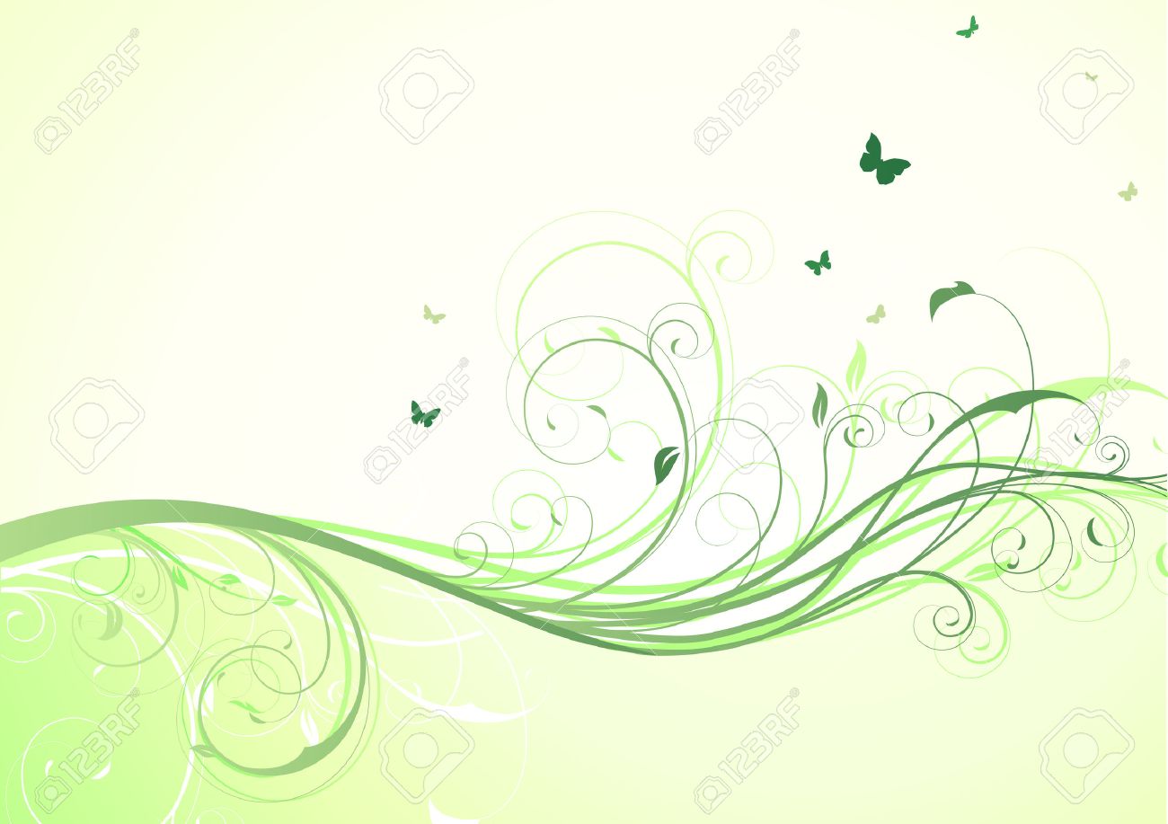 Detail Green Flower Background Design Nomer 33