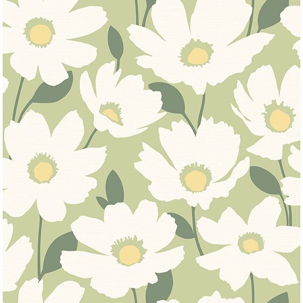 Green Flower Wallpaper - KibrisPDR