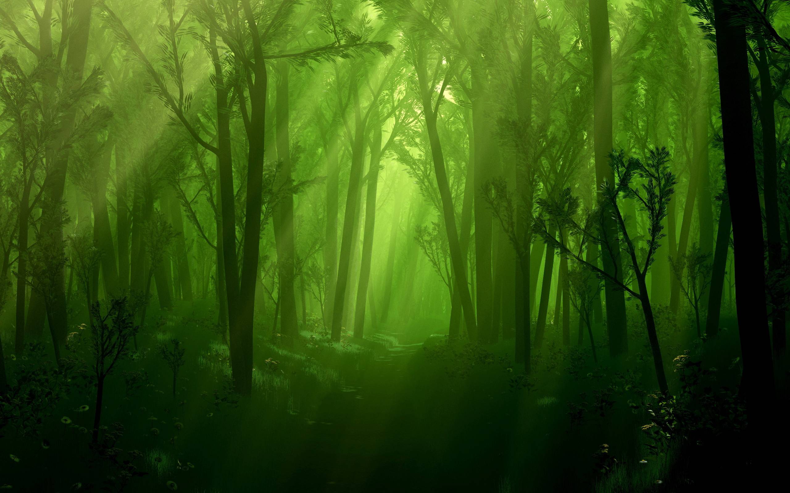 Detail Green Forest Wallpaper Nomer 47