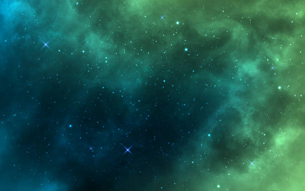 Green Galaxy Background - KibrisPDR