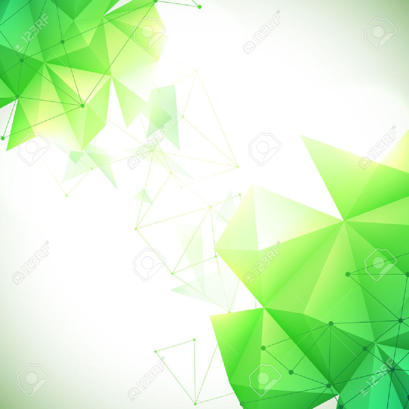 Detail Green Geometric Background Nomer 14