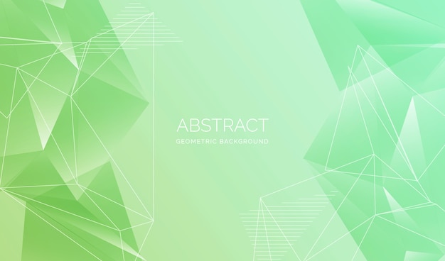 Detail Green Geometric Background Nomer 53