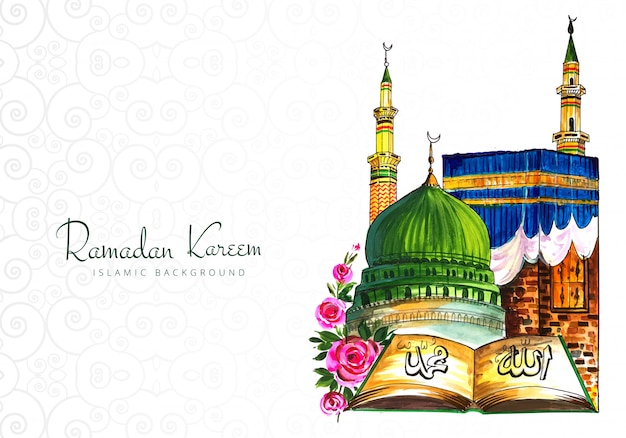 Detail Green Islamic Background Hd Nomer 26